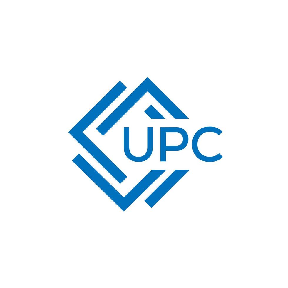 UPC tecnologia lettera logo design su bianca sfondo. UPC creativo iniziali tecnologia lettera logo concetto. UPC tecnologia lettera design. vettore