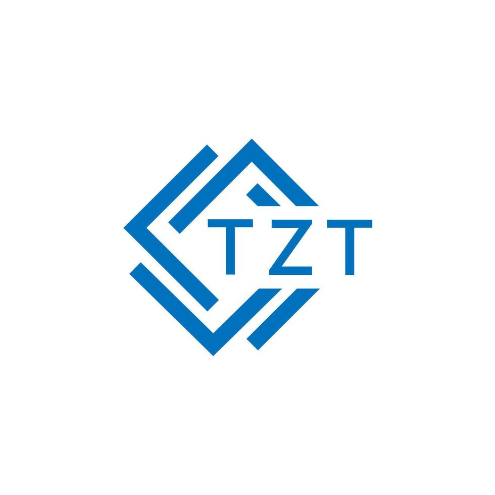 tzt tecnologia lettera logo design su bianca sfondo. tzt creativo iniziali tecnologia lettera logo concetto. tzt tecnologia lettera design. vettore