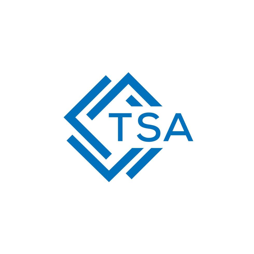 tsa tecnologia lettera logo design su bianca sfondo. tsa creativo iniziali tecnologia lettera logo concetto. tsa tecnologia lettera design. vettore