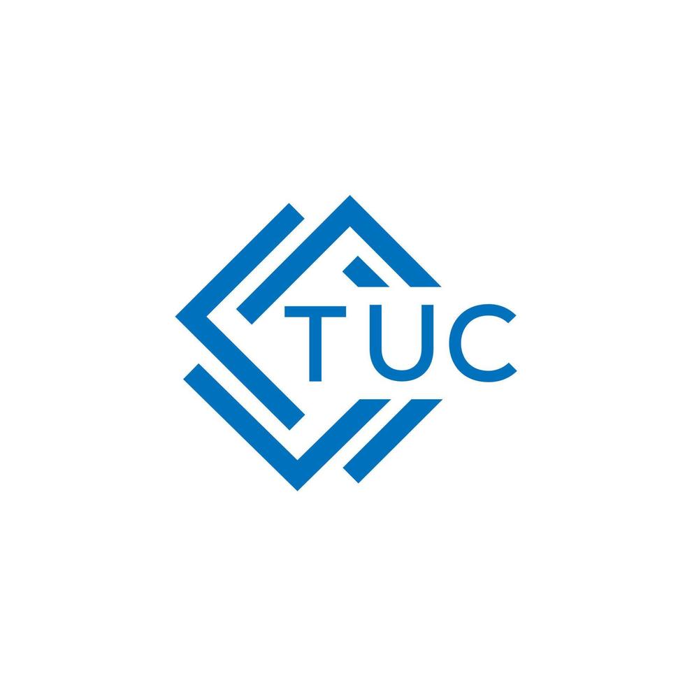 tuc tecnologia lettera logo design su bianca sfondo. tuc creativo iniziali tecnologia lettera logo concetto. tuc tecnologia lettera design. vettore