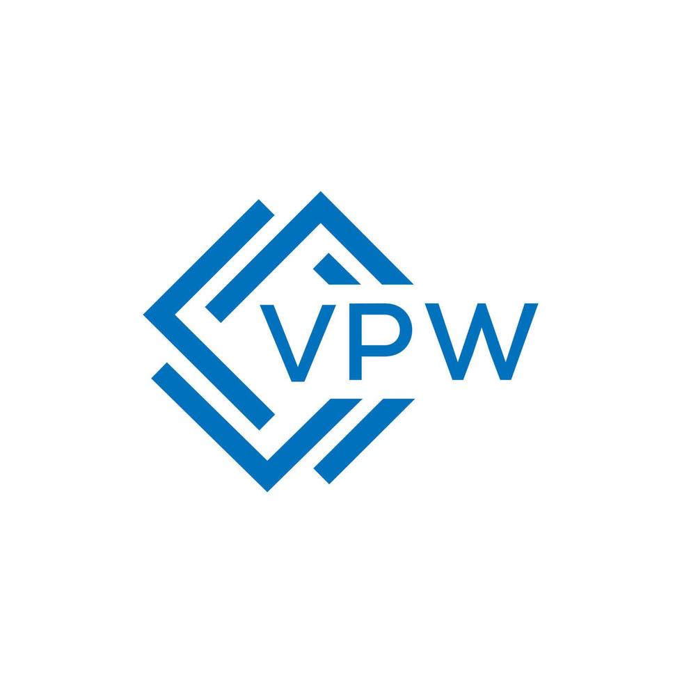 vpw tecnologia lettera logo design su bianca sfondo. vpw creativo iniziali tecnologia lettera logo concetto. vpw tecnologia lettera design. vettore