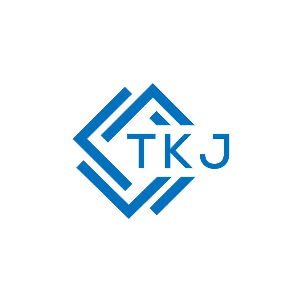 tkj tecnologia lettera logo design su bianca sfondo. tkj creativo iniziali tecnologia lettera logo concetto. tkj tecnologia lettera design. vettore