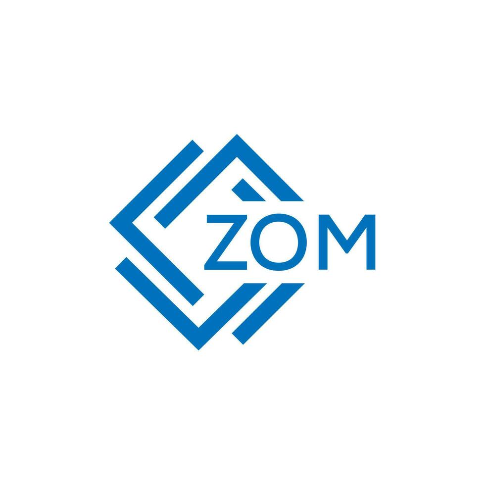zom tecnologia lettera logo design su bianca sfondo. zom creativo iniziali tecnologia lettera logo concetto. zom Tech vettore