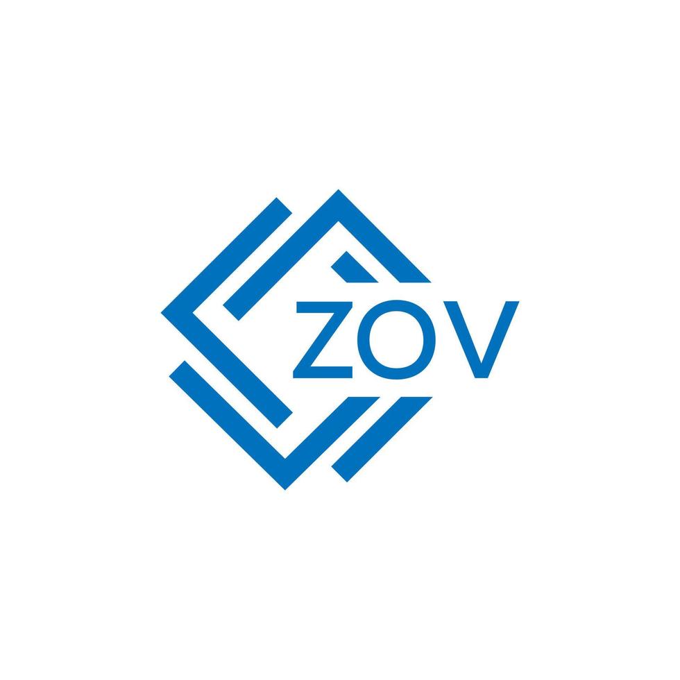 zov tecnologia lettera logo design su bianca sfondo. zov creativo iniziali tecnologia lettera logo concetto. zov tecnologia lettera design. vettore