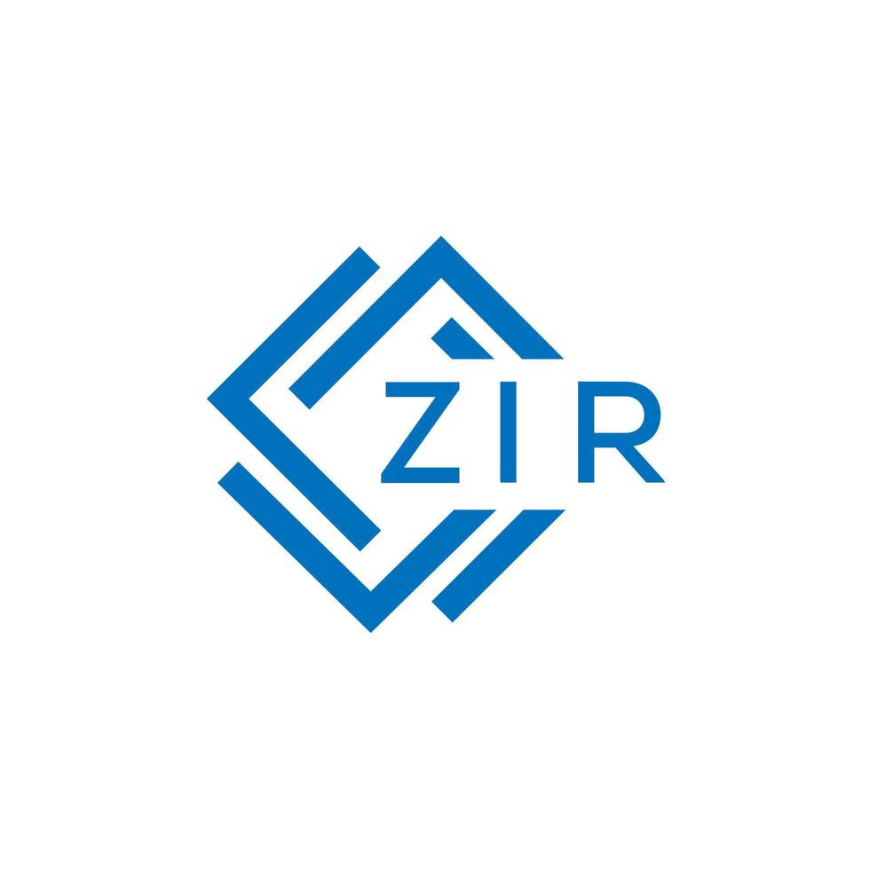 zir tecnologia lettera logo design su bianca sfondo. zir creativo iniziali tecnologia lettera logo concetto. zir tecnologia lettera design. vettore