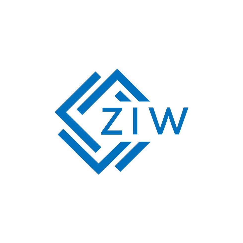 ziw tecnologia lettera logo design su bianca sfondo. ziw creativo iniziali tecnologia lettera logo concetto. ziw tecnologia lettera design. vettore