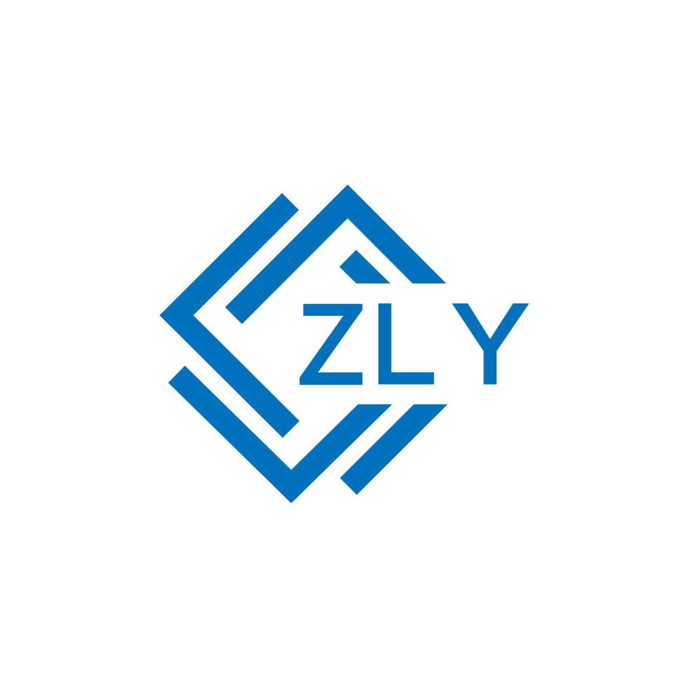 zly tecnologia lettera logo design su bianca sfondo. zly creativo iniziali tecnologia lettera logo concetto. zly tecnologia lettera design. vettore