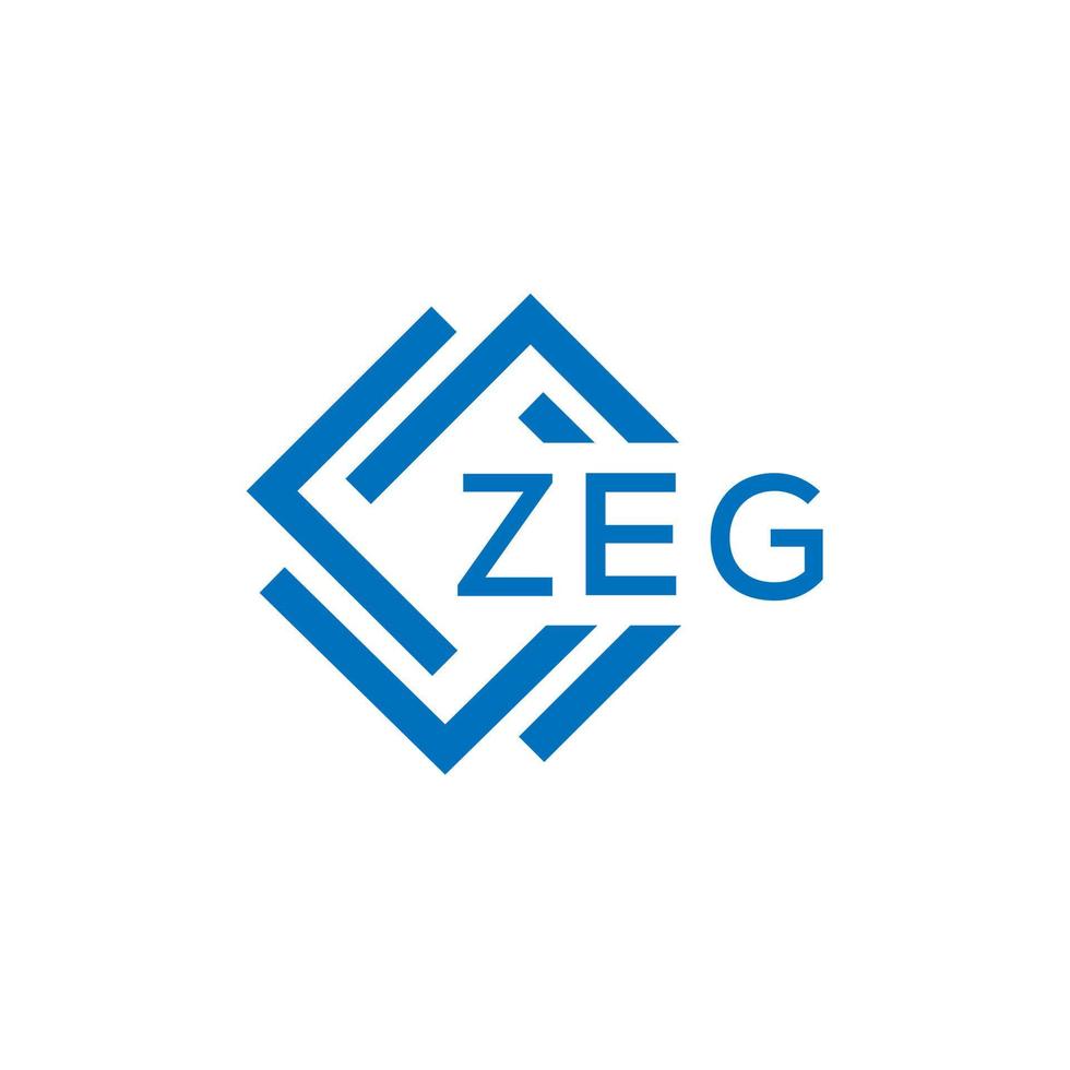 zeg tecnologia lettera logo design su bianca sfondo. zeg creativo iniziali tecnologia lettera logo concetto. zeg tecnologia lettera design. vettore
