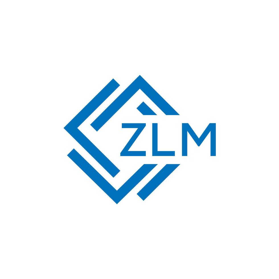 zlm tecnologia lettera logo design su bianca sfondo. zlm creativo iniziali tecnologia lettera logo concetto. zlm tecnologia lettera design. vettore
