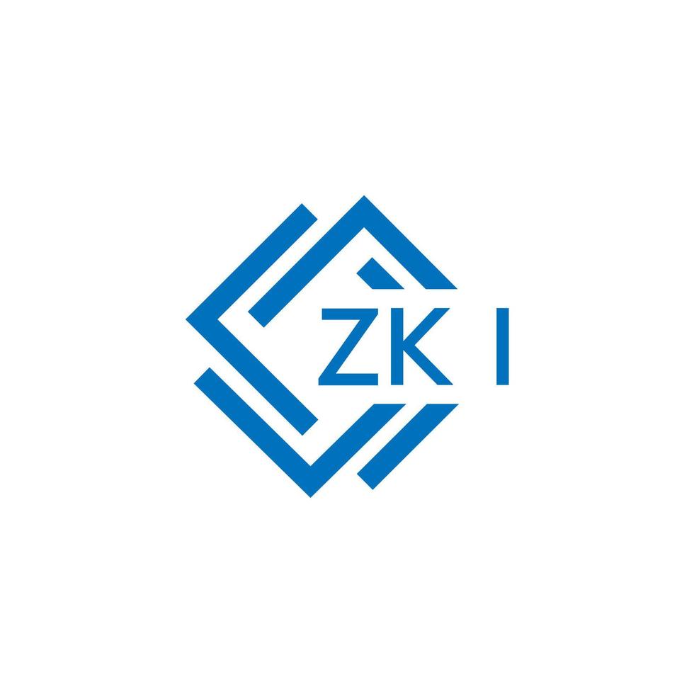 zki tecnologia lettera logo design su bianca sfondo. zki creativo iniziali tecnologia lettera logo concetto. zki tecnologia lettera design. vettore