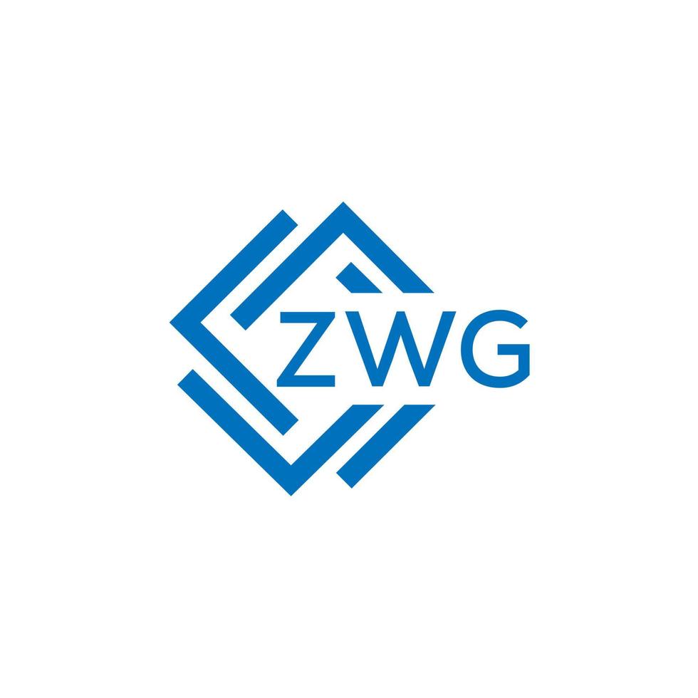 zwg tecnologia lettera logo design su bianca sfondo. zwg creativo iniziali tecnologia lettera logo concetto. zwg tecnologia lettera design. vettore