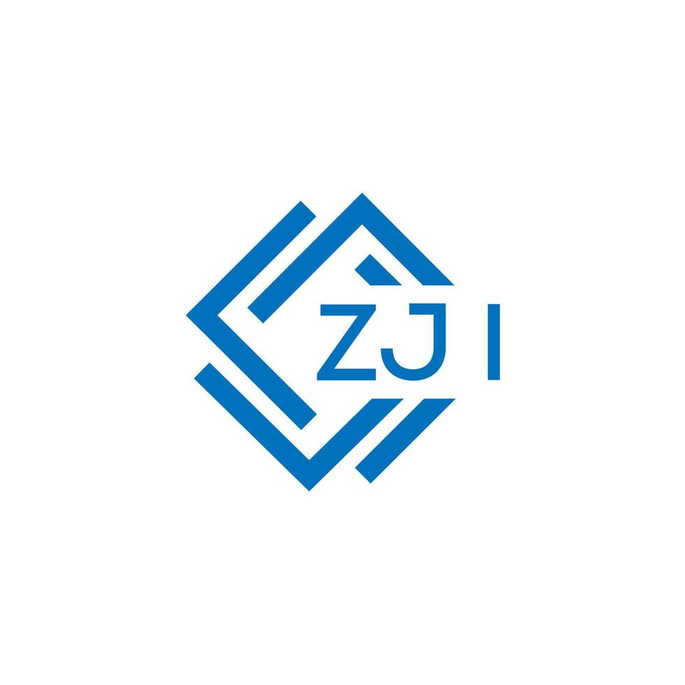 zji tecnologia lettera logo design su bianca sfondo. zji creativo iniziali tecnologia lettera logo concetto. zji tecnologia lettera design. vettore