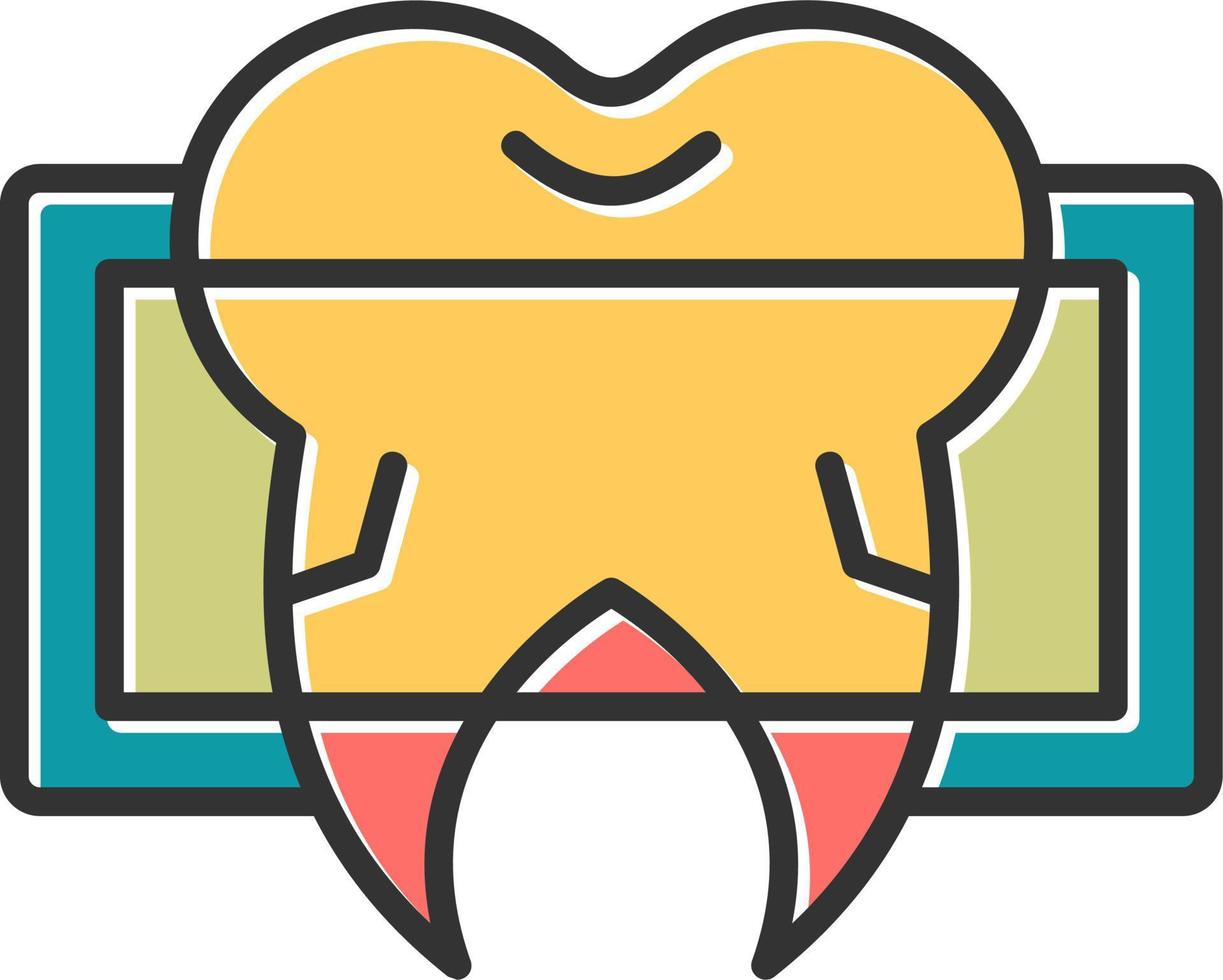 dentale X raggio vettore icona