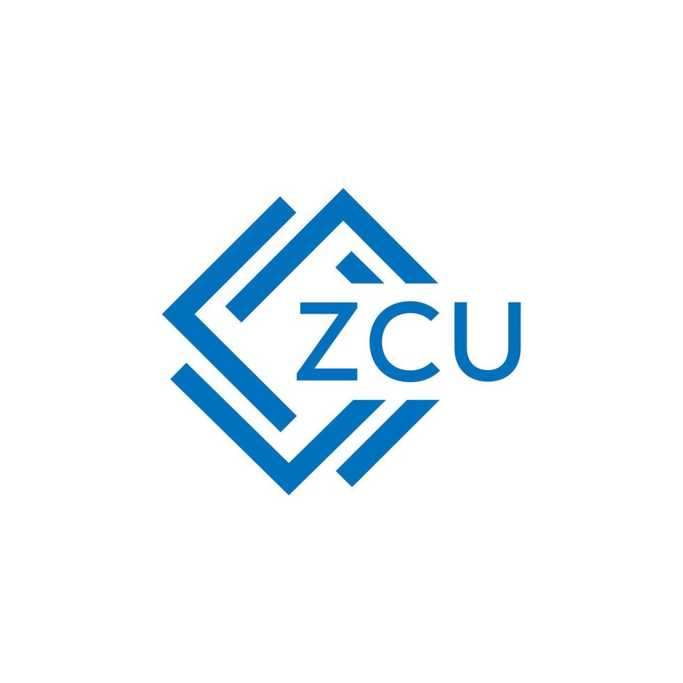 zcu tecnologia lettera logo design su bianca sfondo. zcu creativo iniziali tecnologia lettera logo concetto. zcu tecnologia lettera design. vettore