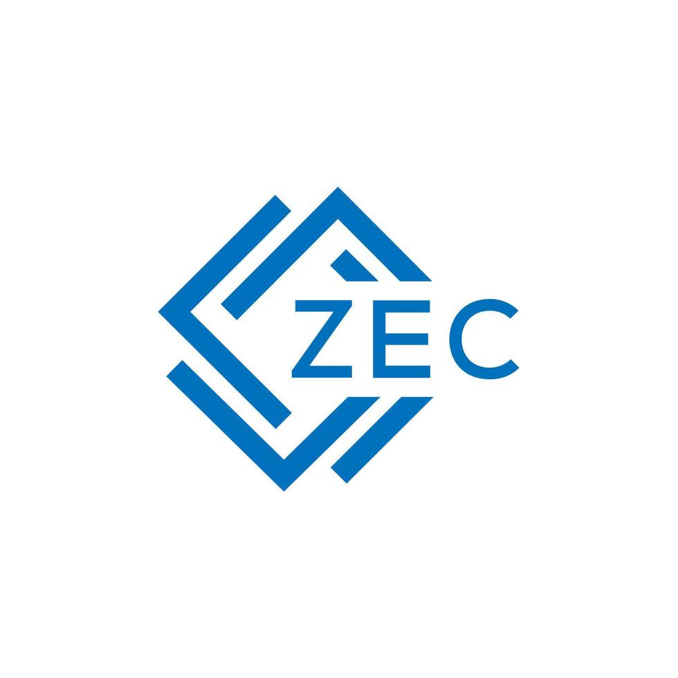 zec tecnologia lettera logo design su bianca sfondo. zec creativo iniziali tecnologia lettera logo concetto. zec Tech vettore