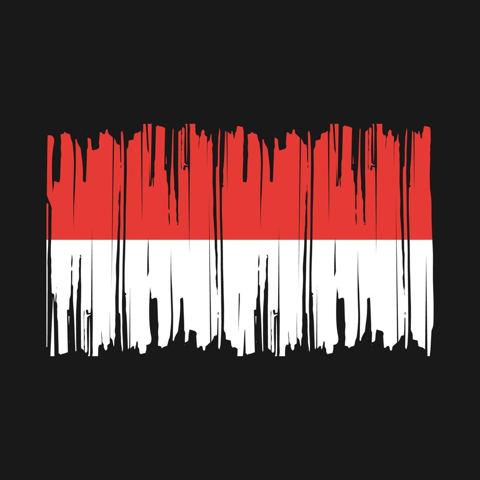 Indonesia bandiera spazzola vettore illustrazione