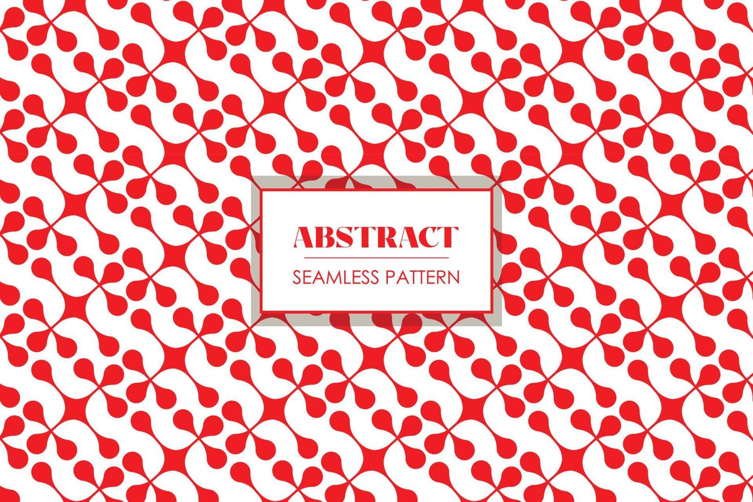 rosso geometrico astratto forme trasparente swatch modello. senza soluzione di continuità ripetere vettore modello con bianca rettangolare forma sfondo