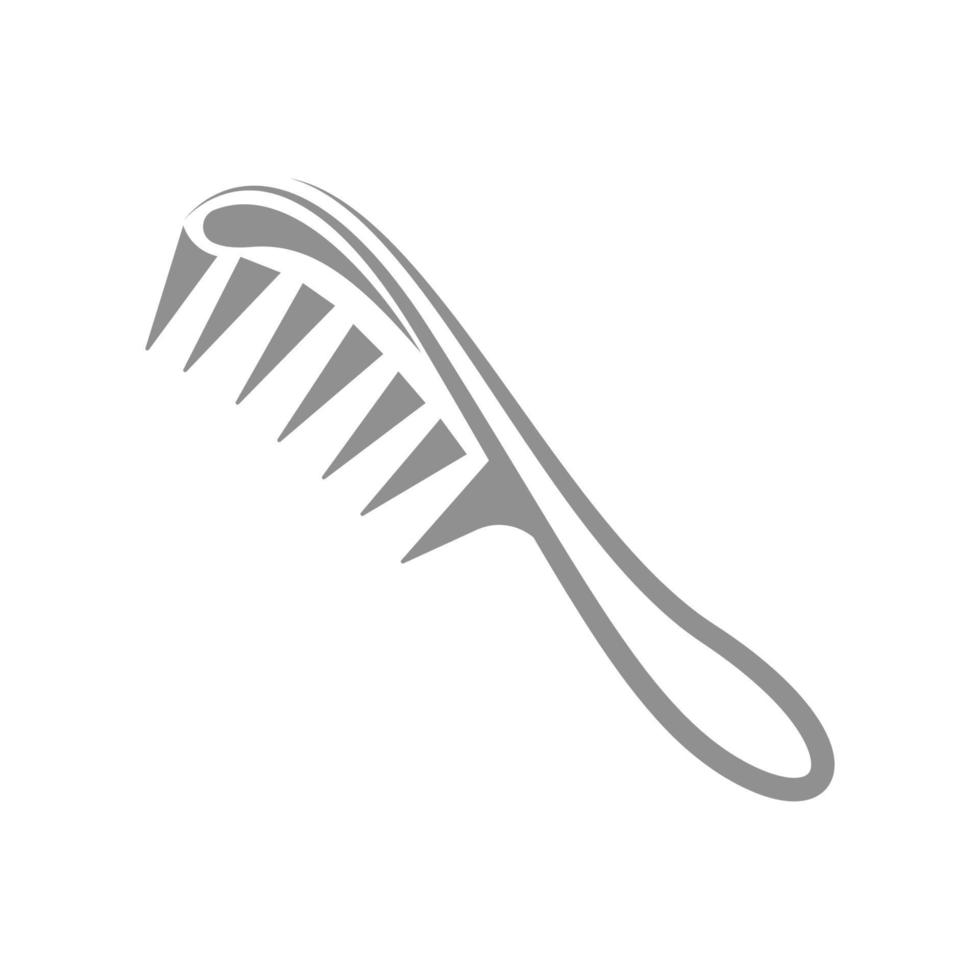 pettine capelli logo icona design vettore