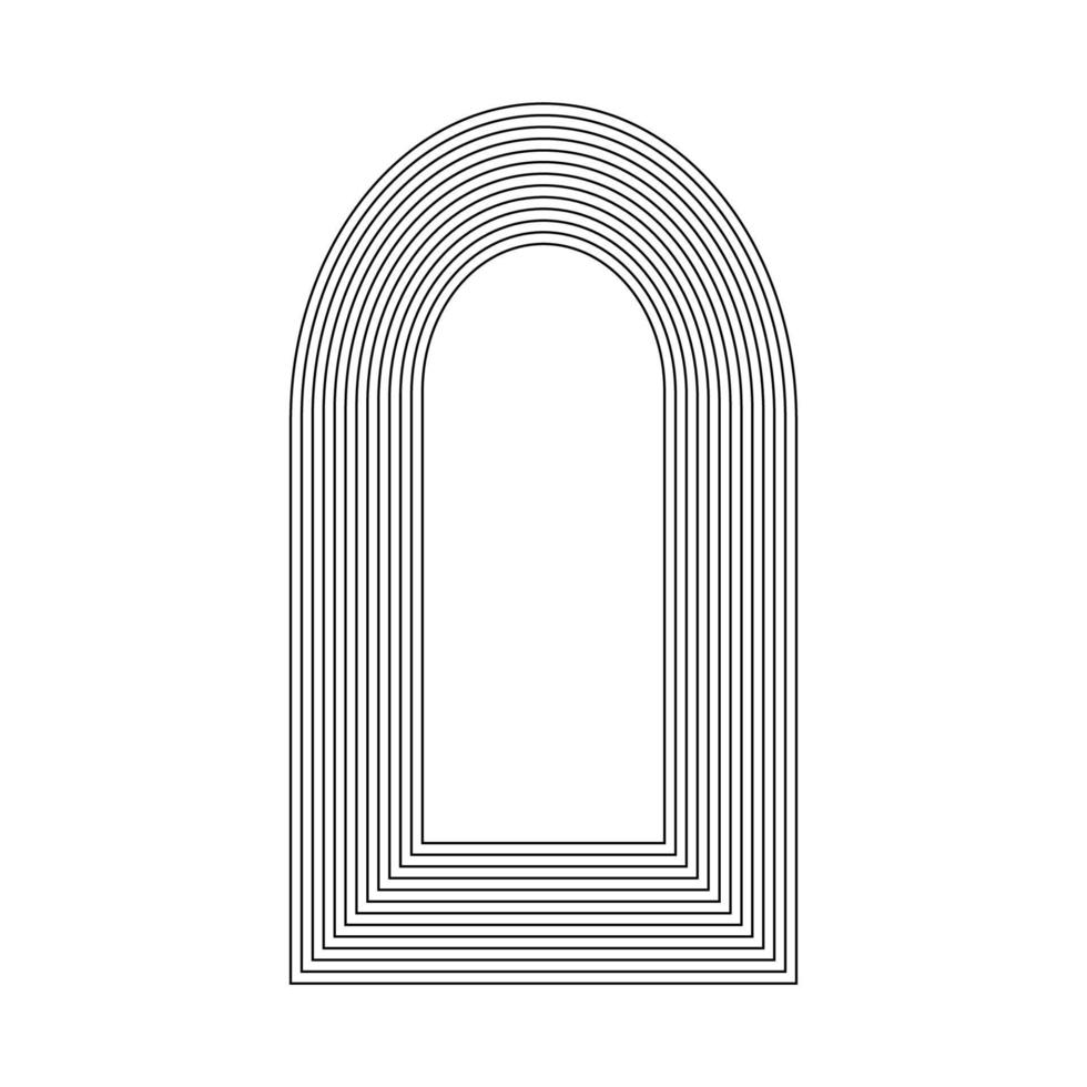 geometrico frattale arco forma vettore