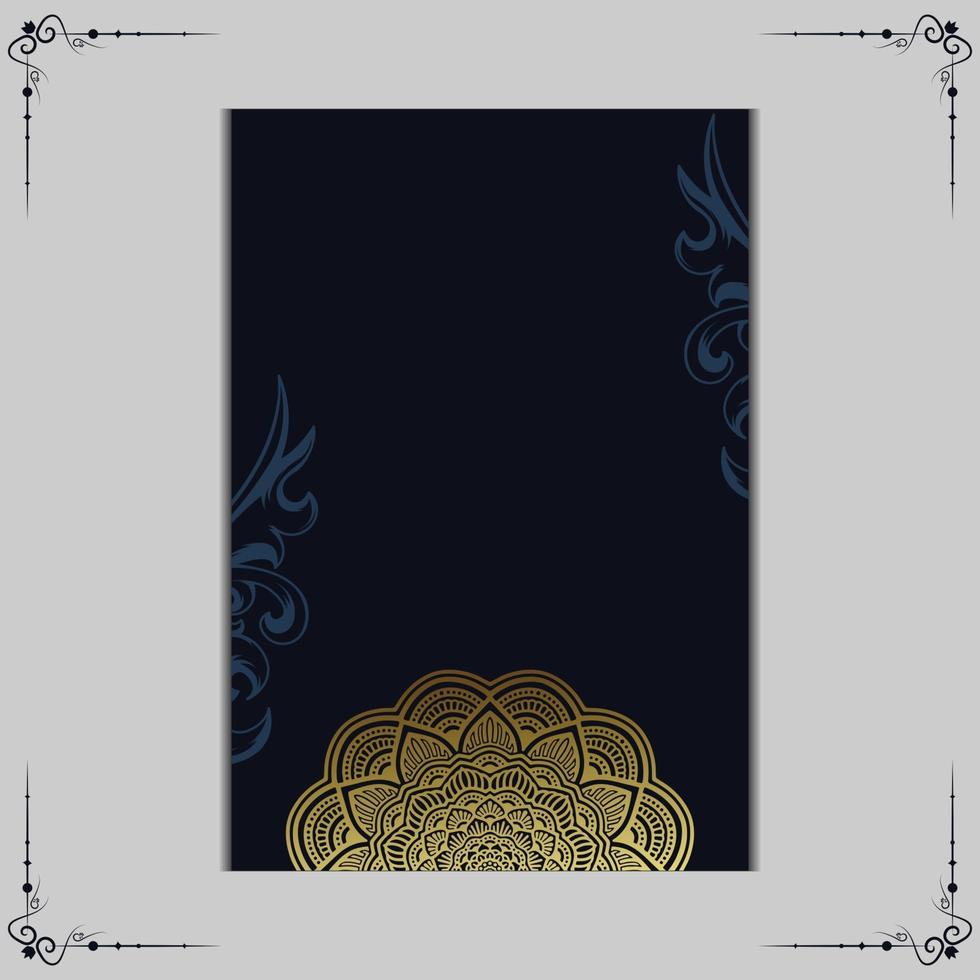 sfondo mandala ornamentale di lusso con stile arabo islamico orientale modello premium vettore