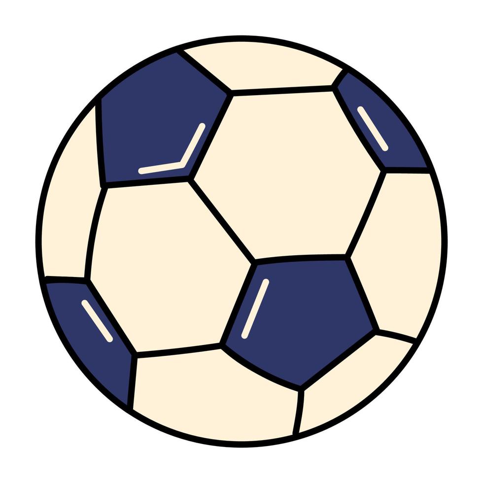 mano disegnato calcio o calcio palla vettore