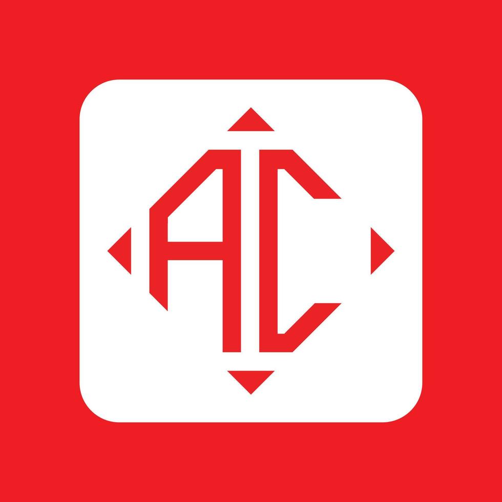 creativo semplice iniziale monogramma AC logo disegni. vettore