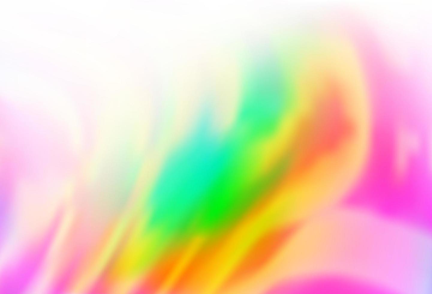 luce multicolore, modello vettoriale arcobaleno con linee piegate.