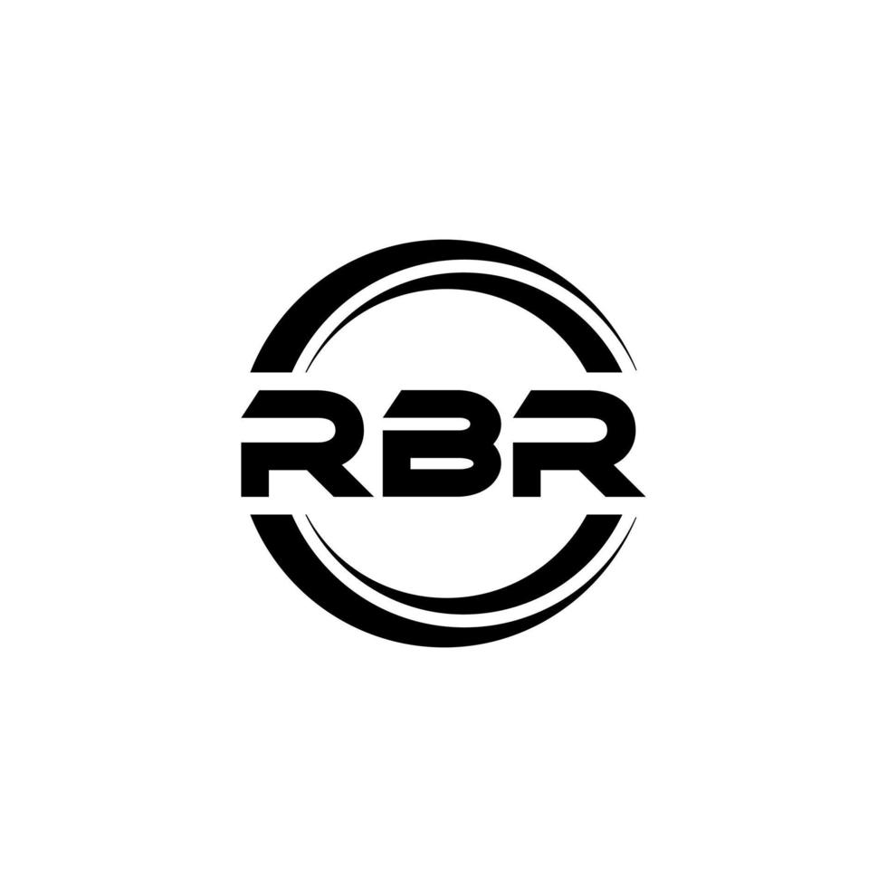 rbr lettera logo design nel illustrazione. vettore logo, calligrafia disegni per logo, manifesto, invito, eccetera.