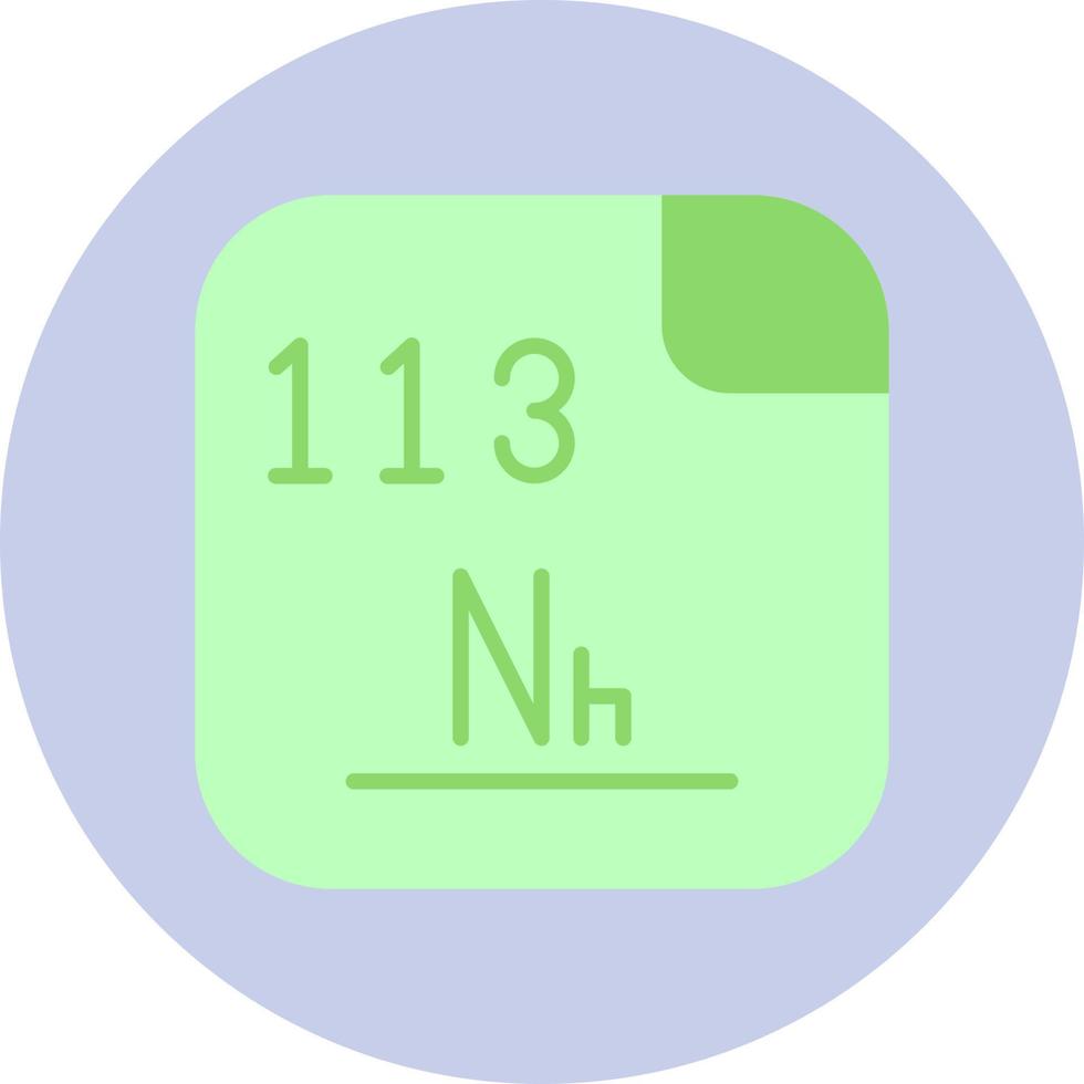 nihonium vettore icona