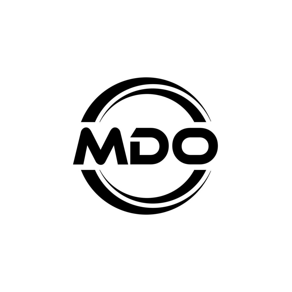 mdo lettera logo design nel illustrazione. vettore logo, calligrafia disegni per logo, manifesto, invito, eccetera.