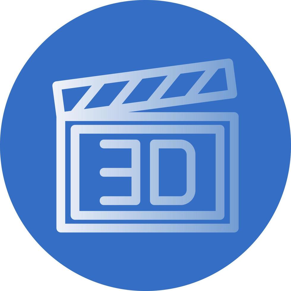 3d film vettore icona design