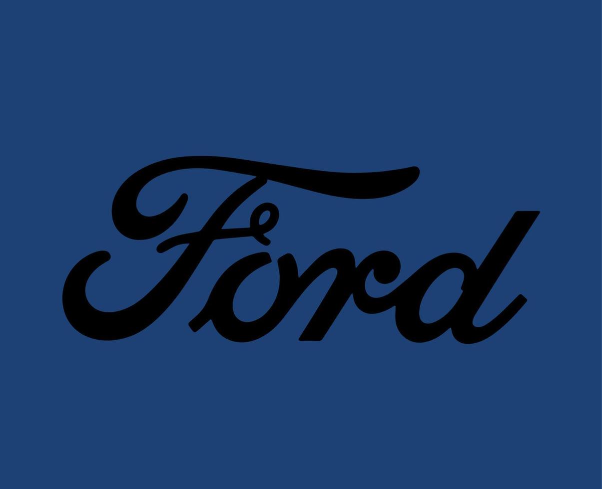 guado marca logo auto simbolo nome nero design Stati Uniti d'America automobile vettore illustrazione con blu sfondo