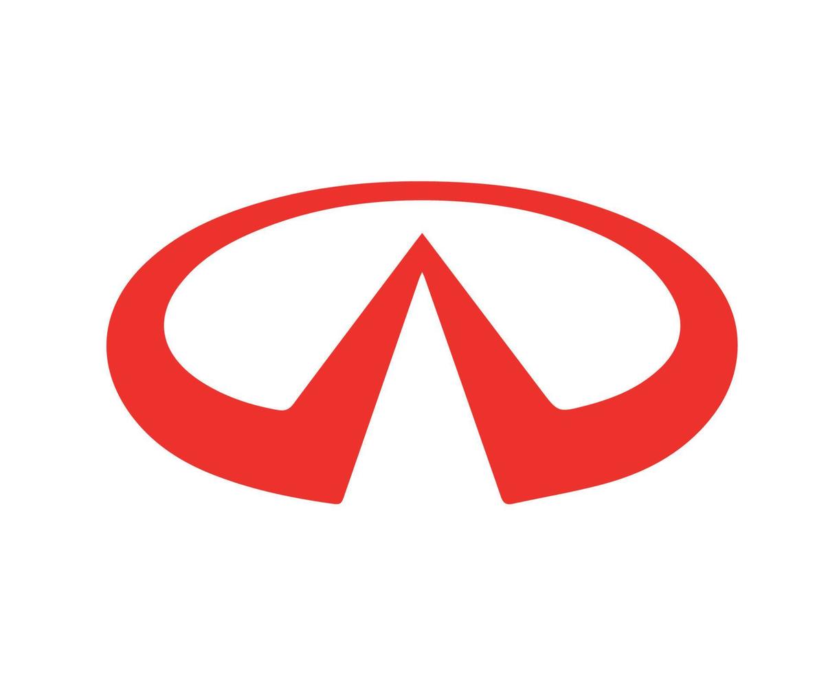 infiniti marca logo auto simbolo rosso design Giappone automobile vettore illustrazione