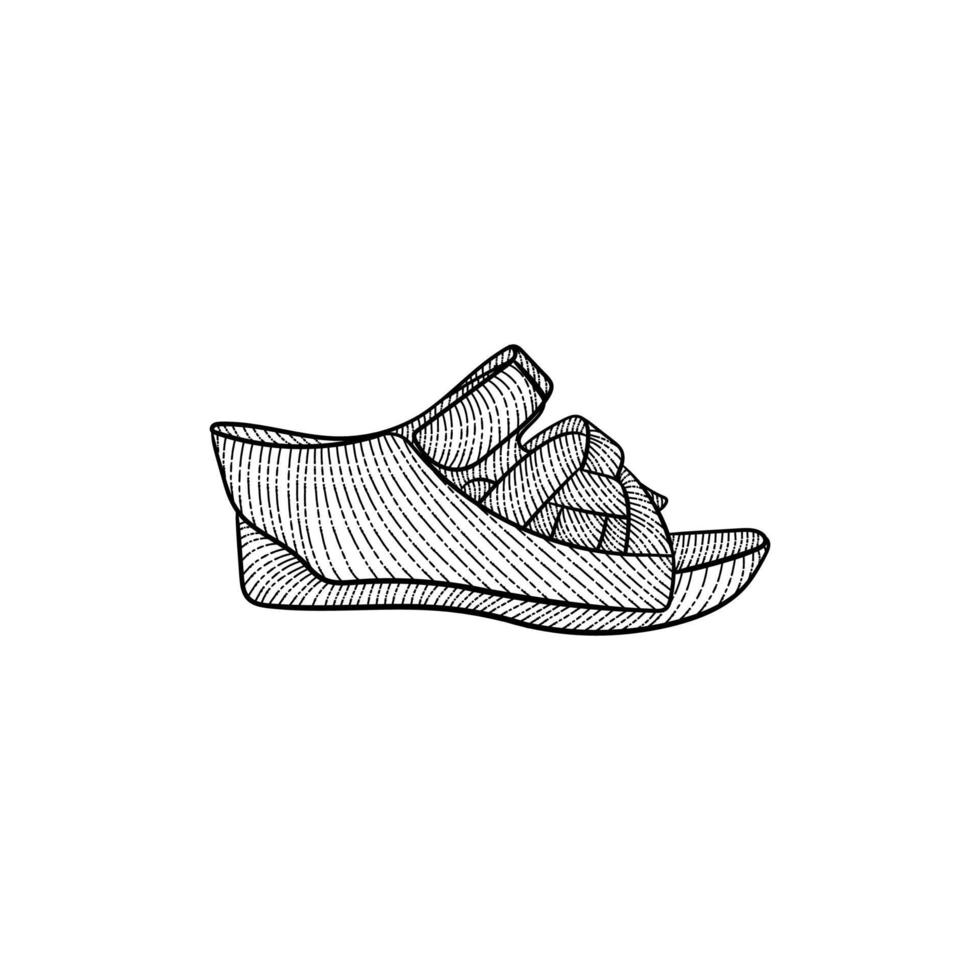 femmine sandali stivale Vintage ▾ arte design vettore
