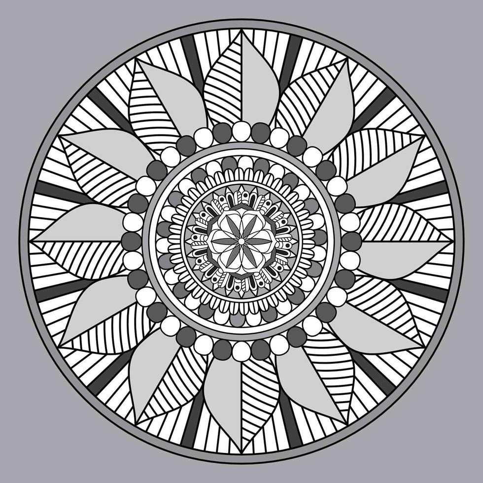 modello circolare a forma di mandala, ornamento decorativo in stile orientale, sfondo ornamentale mandala design vettore gratuito