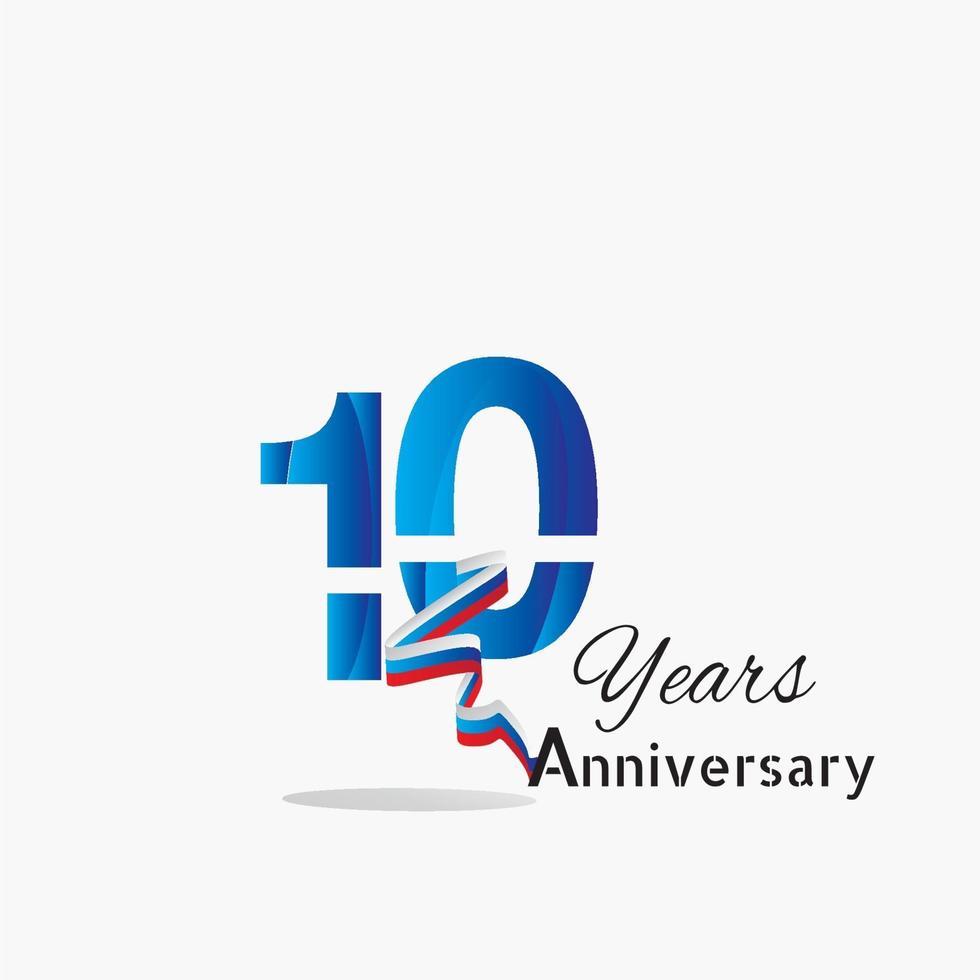 anni anniversario modello logo vettore