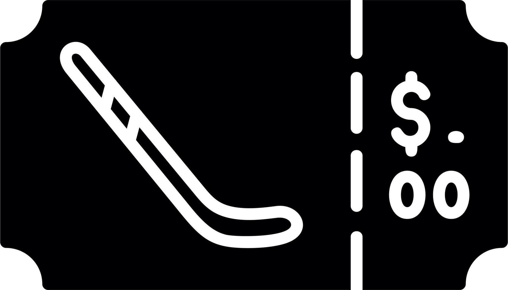 hockey biglietto vettore icona