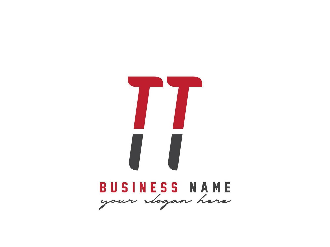 colorato tt logo icona, minimalista tt logo lettera design vettore