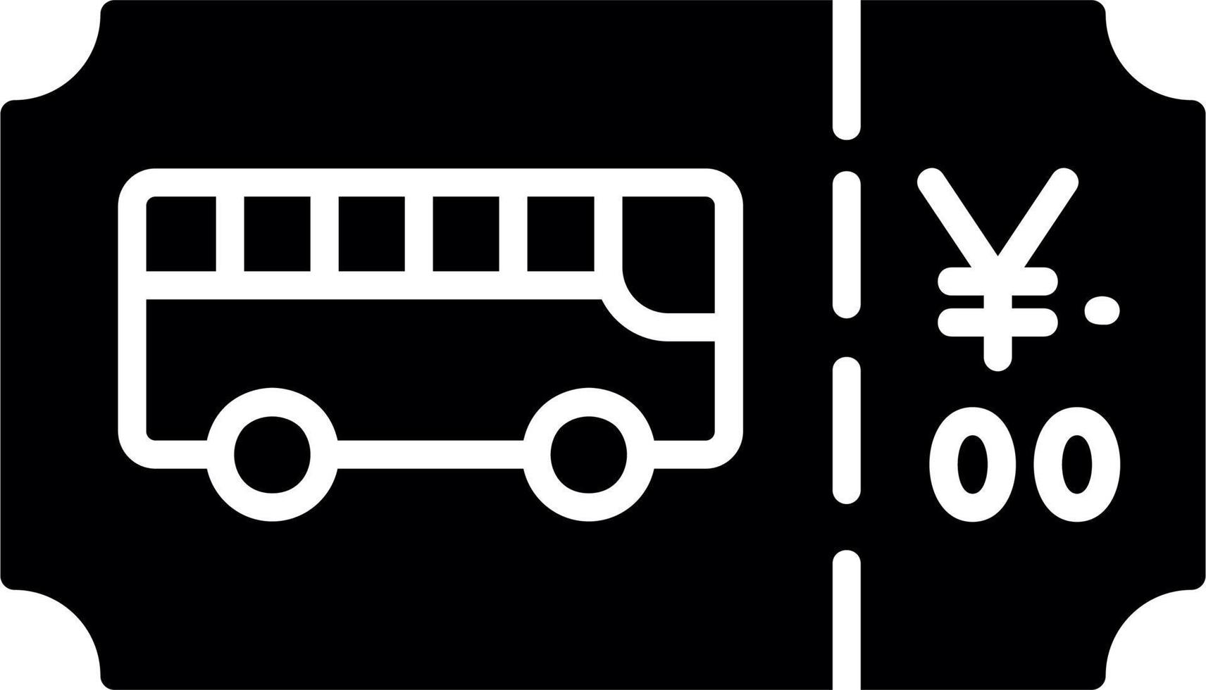 autobus biglietto vettore icona