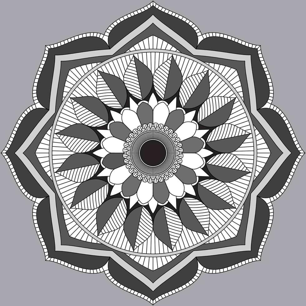 modello circolare a forma di mandala, ornamento decorativo in stile orientale, sfondo ornamentale mandala design vettore gratuito