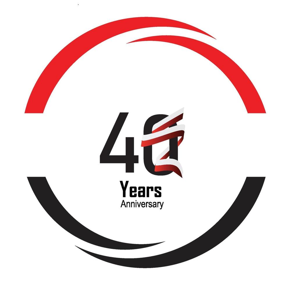 logotipo di anniversario di anni con colore nero bianco a linea singola per la celebrazione del cerchio vettore