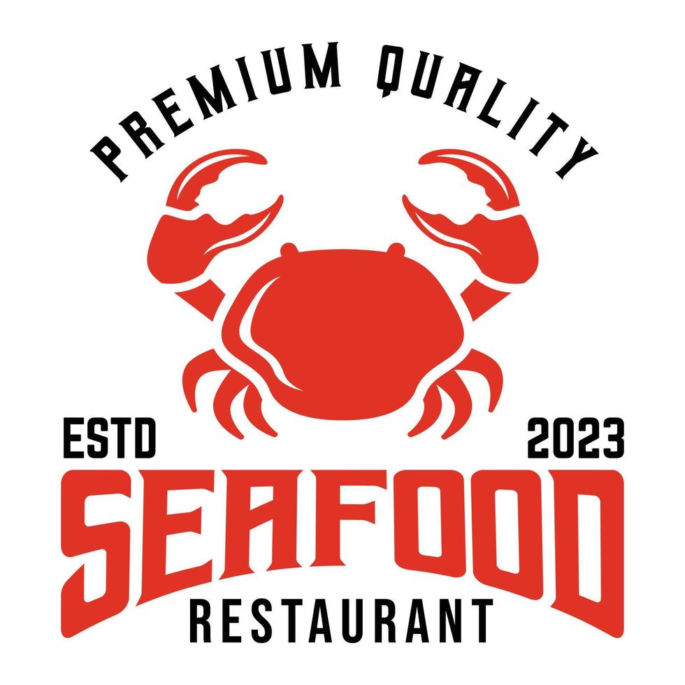 creativo Granchio frutti di mare silhouette logo design. moderno semplice minimalista retrò Vintage ▾ cartone animato portafortuna personaggio logo vettore icona illustrazione modello per ristorante, bar, etichetta, negozio, azienda