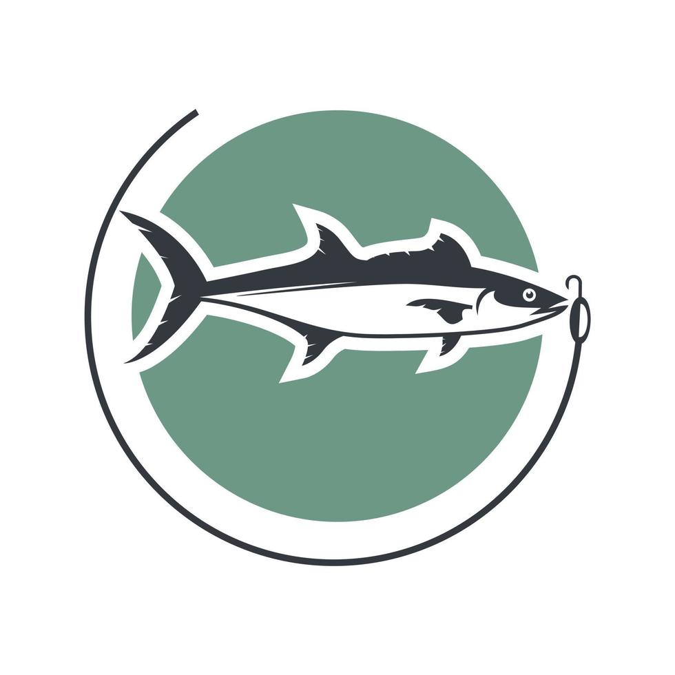 illustrazione vettore di spagnolo sgombro pesce per modello logo design ristorante o pesca club
