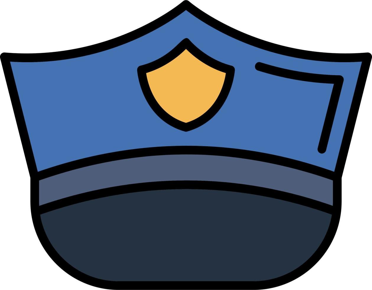 polizia berretto vettore icona