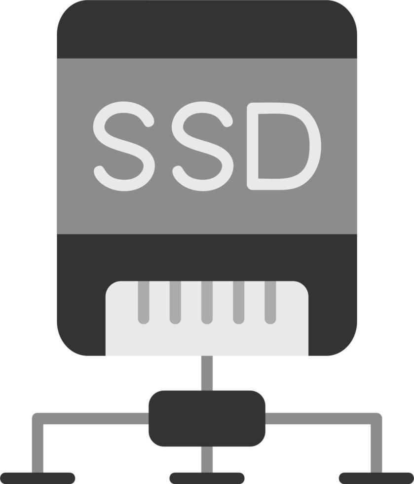 ssd disco vettore icona