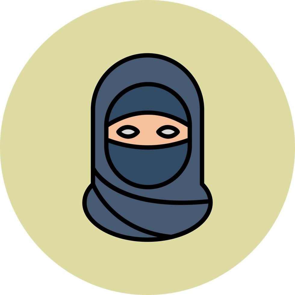 niqab vettore icona