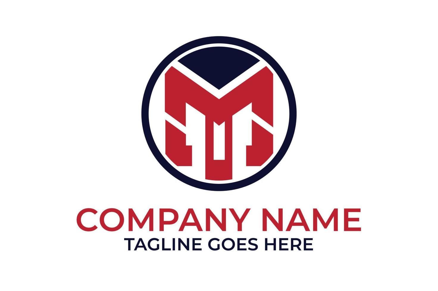 lettera m moderno Tech stile monogramma logo design modello idea vettore
