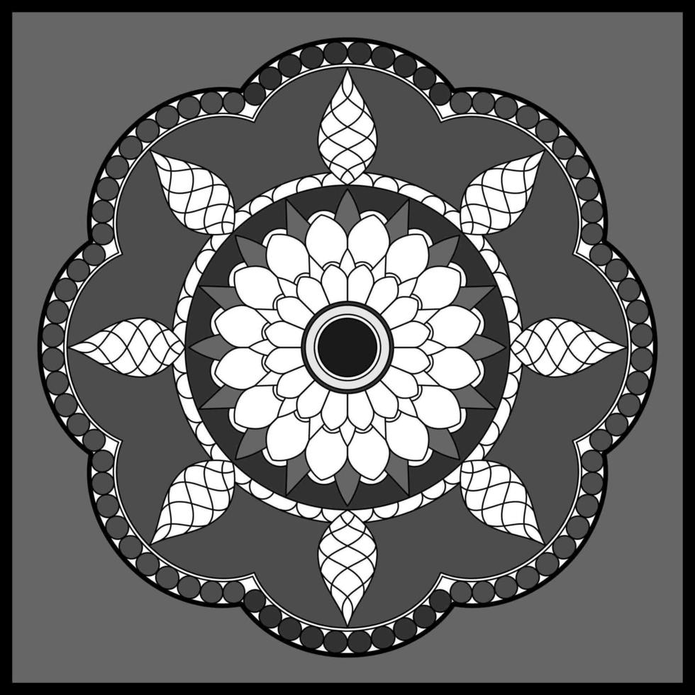 modello circolare a forma di mandala, ornamento decorativo in stile orientale, sfondo ornamentale mandala design vettore gratuito