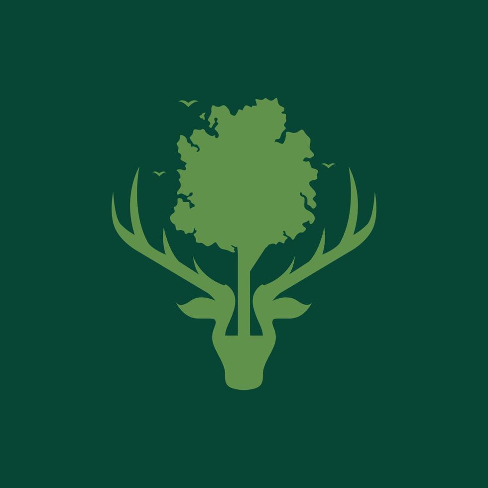 Salva il mondo animale cervo cornuto alberi vaso pentole foresta