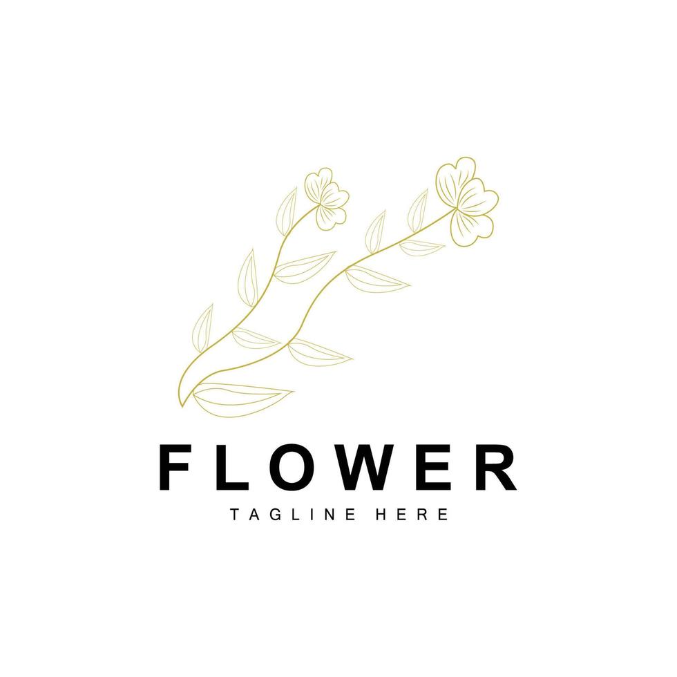 floreale logo, le foglie e fiori botanico giardino vettore, floreale design di vita vettore